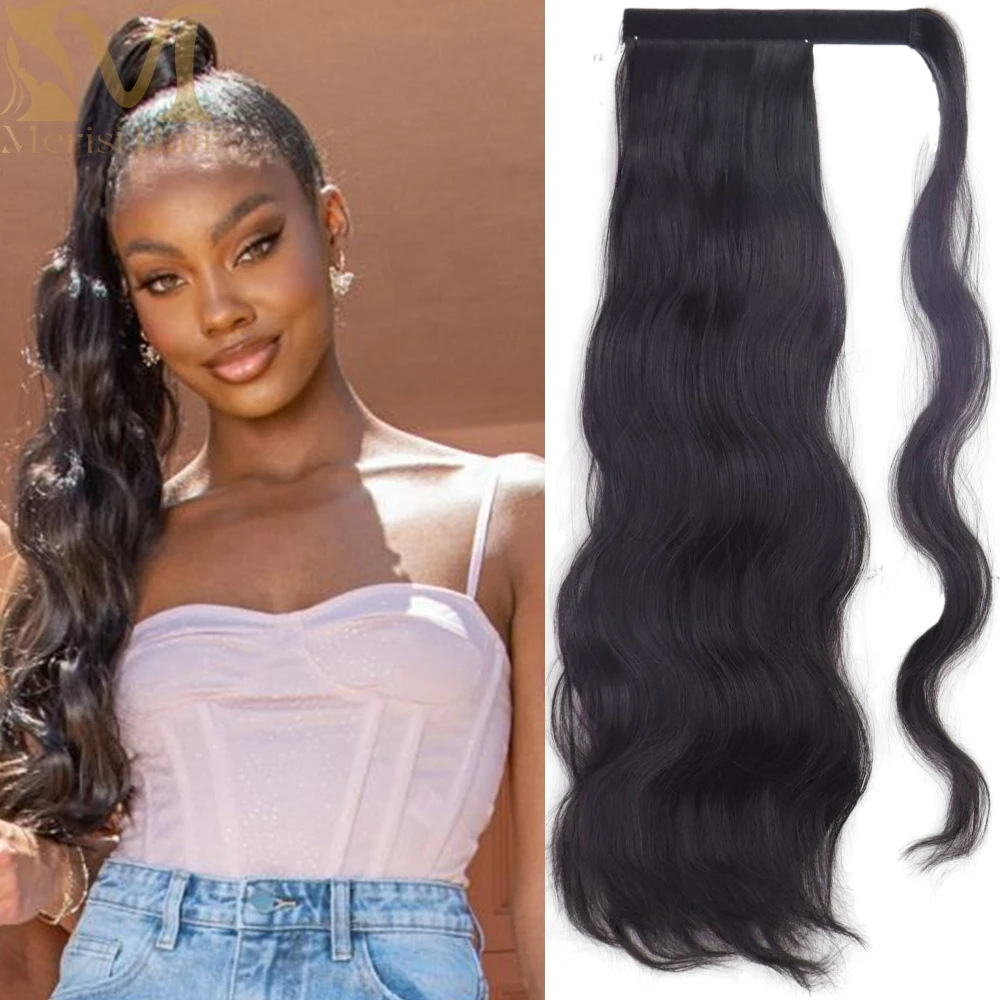 Postiche queue de cheval bouclée synthétique avec scratch_voghion.com