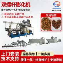 双螺杆挤压膨化机械 玉米球锅巴生产流水线 全自动休闲膨化食产线
