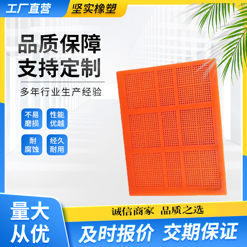 矿山洗煤震动pu筛网建筑矿用筛板 异性聚氨酯筛板 选矿设备用筛网