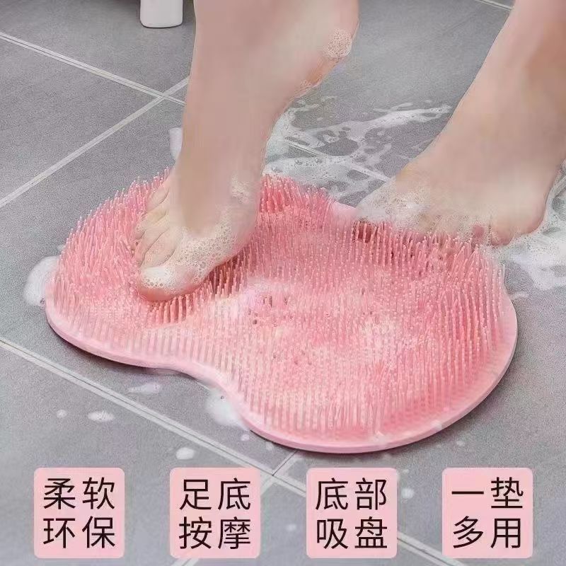 お風呂で背中をこするためのシリコン製滑り止めマット、足をこするためのシリコン製マッサージマット、浴室用足裏マッサージマット|undefined