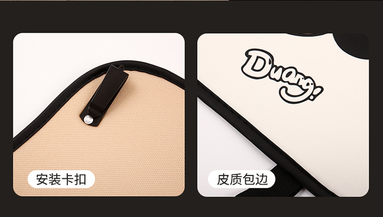 Panda Short-Style Car Seat Back Anti-Kick Pad, Car Seat Anti-Dirt Pad, Anti-Scratch Pad, Suitable for 90% of Cars