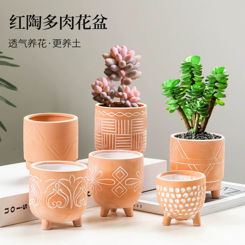 Дышащий персонализированный керамогранит мясистый маленький цветочный горшок офисный Рабочий стол мини-зеленый цветочный горшок керамический завод прямые оптовые продажи