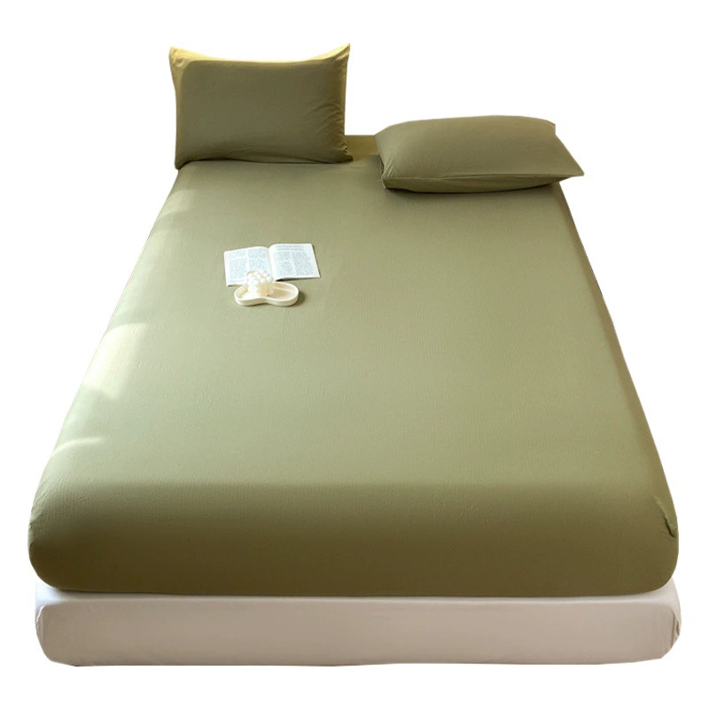 Хлопковое покрывало Xiaozhu класса A наматрасник защитный чехол выстиранный легкий роскошный утолщенный матовый белый однотонный гостиничный покрывало на кровать фабрика