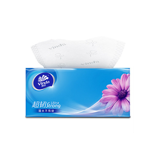 Vinda super tough tissue paper V2239 facial tissue 3 layers 130 pumps 6 packs of toilet paper napkins household large pack of tissues