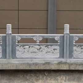 石雕栏杆生产厂家 寺庙黄河河道治理简易石栏杆图片 青石石雕栏板