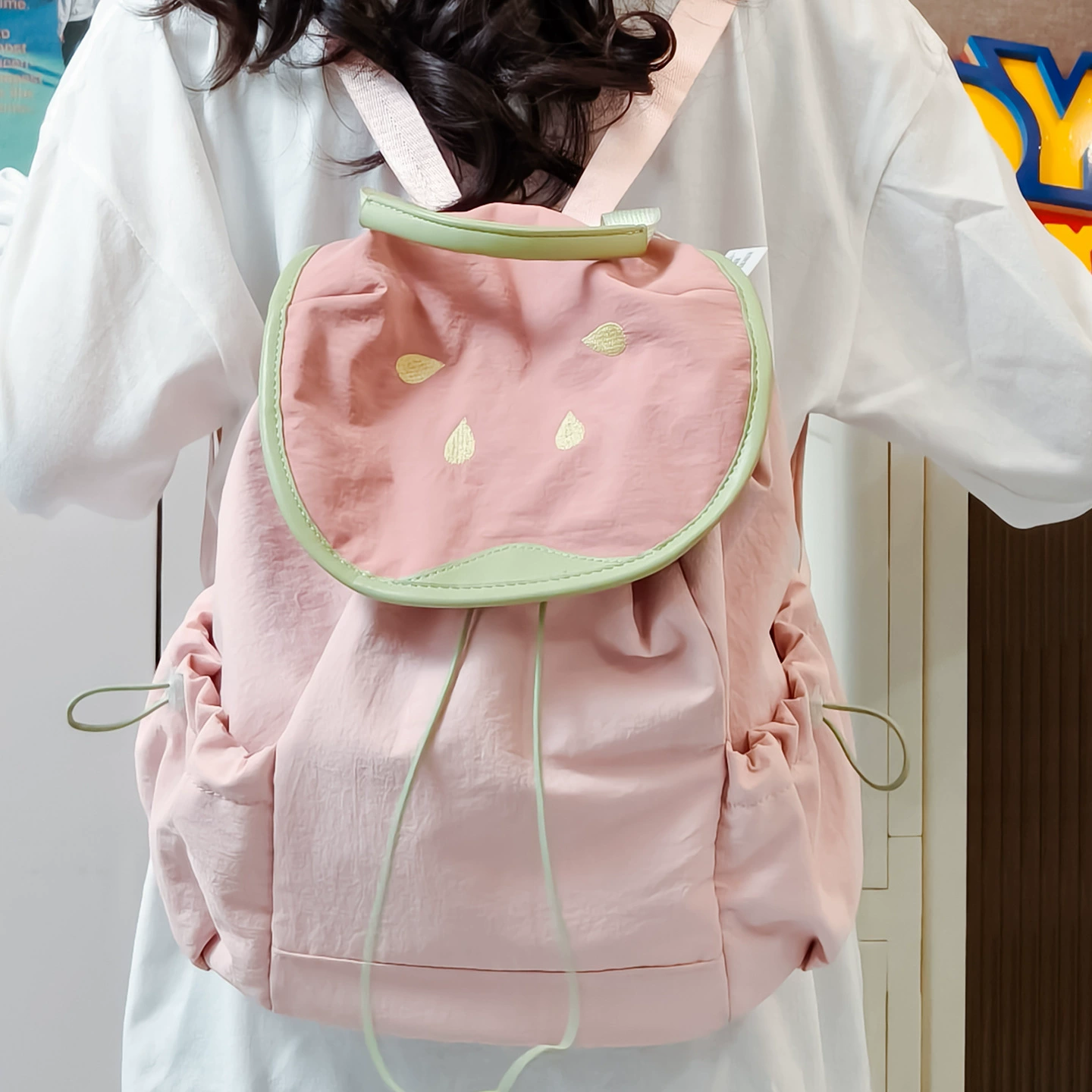 Ins Style New Fruit Bag New Spring and Summer Short Trip Simple Cute Versatile Commuter Preppy Style Backpack