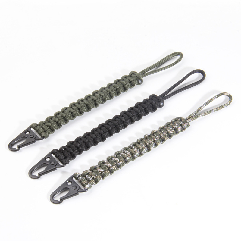 Cross-Border Hot-Selling Handmade Woven In-Stock Climbing Lanyard Card Holder with Eagle Beak Clip, Universal Outdoor Paracord Gear Cross-Border Hot-Selling Handmade Woven In-Stock Climbing Lanyard Card Holder with Eagle Beak Clip, Universal Outdoor Paracord Gear