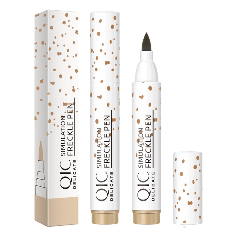 Qic Qini Color Natural Simulation Freckle Pen Waterproof Quick-Dry Easy-To-Apply Freckle Spot Pen Amazon Bestseller