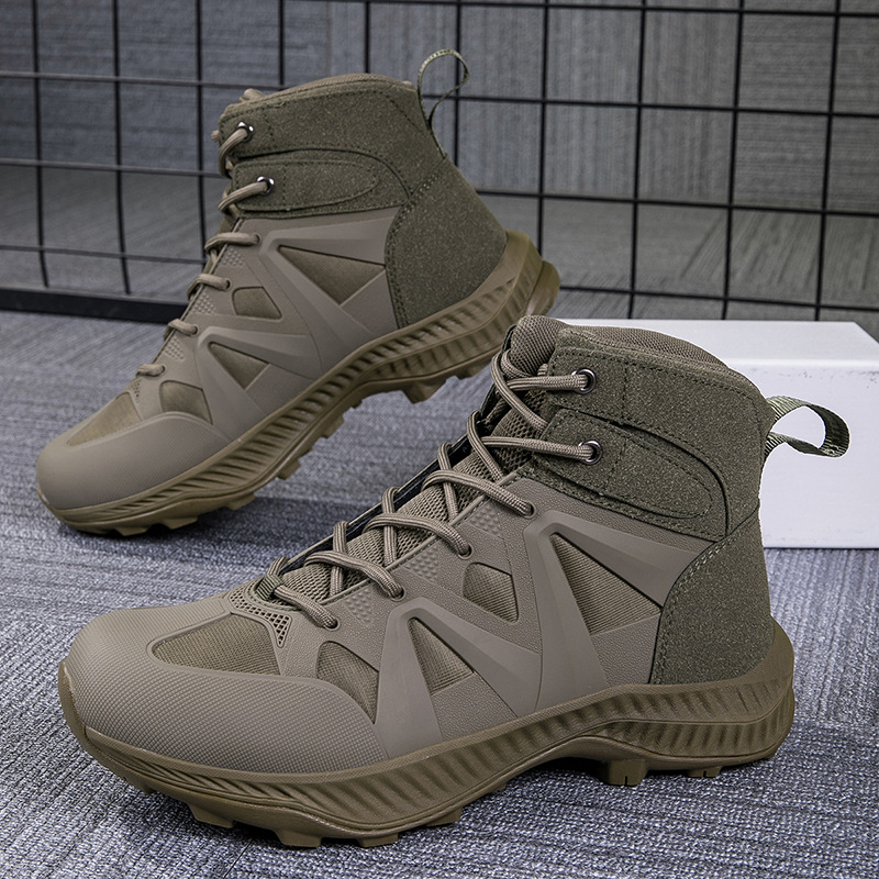 Botas tácticas de combate de comercio electrónico transfronterizo, zapatos de montaña al aire libre, zapatos de montaña resistentes al desgaste y antideslizantes