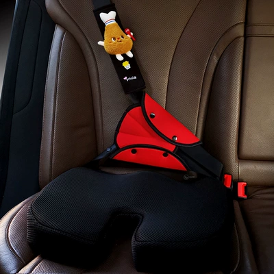 Parent-Child Outfit/Three-Piece Set Car: Seat belt shoulder pad - velvet-big-chicken-legs-three-piece-set-seat-belt-auxiliary-accessories
