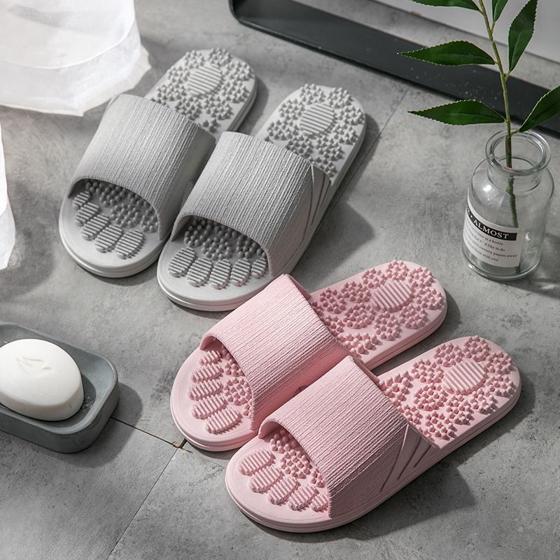 Cross-Border Popular Anti-Slip Foot Massage Home Slippers for Women Summer Fashion Couple Bathroom Home Slippers for Outer Wear