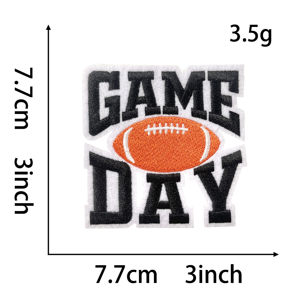 7g Weight Clothing Sticker Patches Classification 1 Piece, 1 Set Quantity Polyester Material Letter Pattern Vintage Style Style 1 Piece 1 Set Vintage Style Letter Polyester Clothing Sticker Patches 4