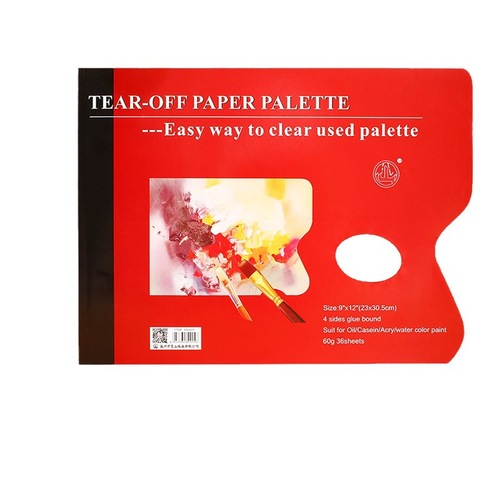 Shan brand disposable color palette acrylic gouache oil paint paper removable tear-off palette palette