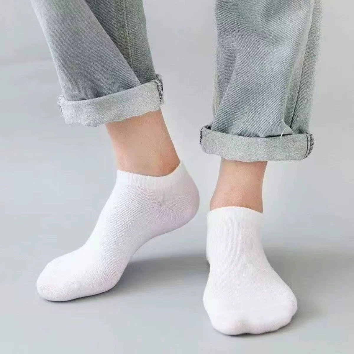 (Cross-border trading), summer solid thin breathable socks for men and women