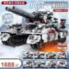 ※[41cm in personal bag] 8-in-1 Snow Leopard armored vehicle 1688PCS