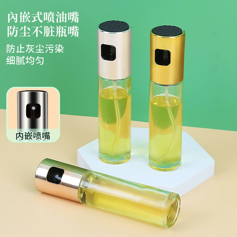 Стеклянный спрей масляный горшок для кухни Нажмите спрей масляный бутылка для домашнего соуса уксусная бутылка для приправы для барбекю оптом