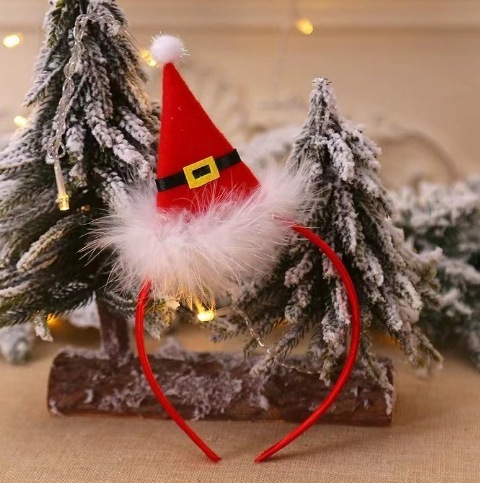 新しいクリスマスパーティーショー装飾子供のギフトクリスマス用品ヘッドバックルヘアフープ組み合わせメーカー卸売|undefined