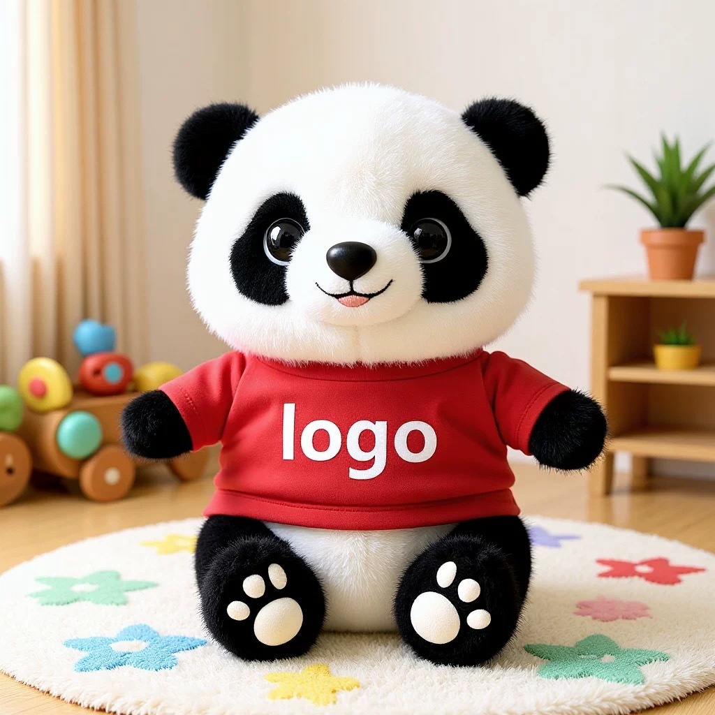 Panda lindo muñeca de peluche vestido Tesoro Nacional Panda muñeca Chengdu recuerdos festivos regalos impresión logotipo