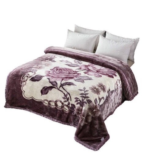 Raschel Fleece Blanket Double Layer Thick Coral Fleece Blanket for Couple 10 Pounds Warm Winter 12 Pounds Nap Cover Blanket