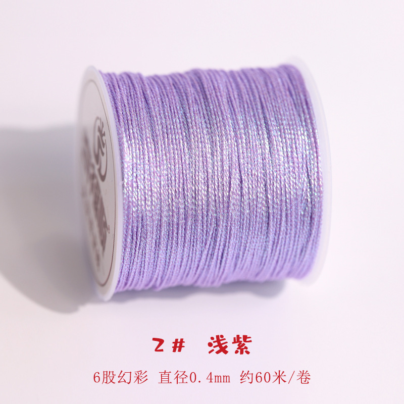 股幻彩线变色龙编织线手工编手链绕线刺绣莲花粽子材料金丝线|undefined