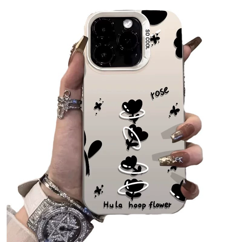 Гибкий обод для хула-хуп подходит для Apple 15 цвет серебристый iPhone14pro креатив 13/11promax матовый 16 защитный чехол