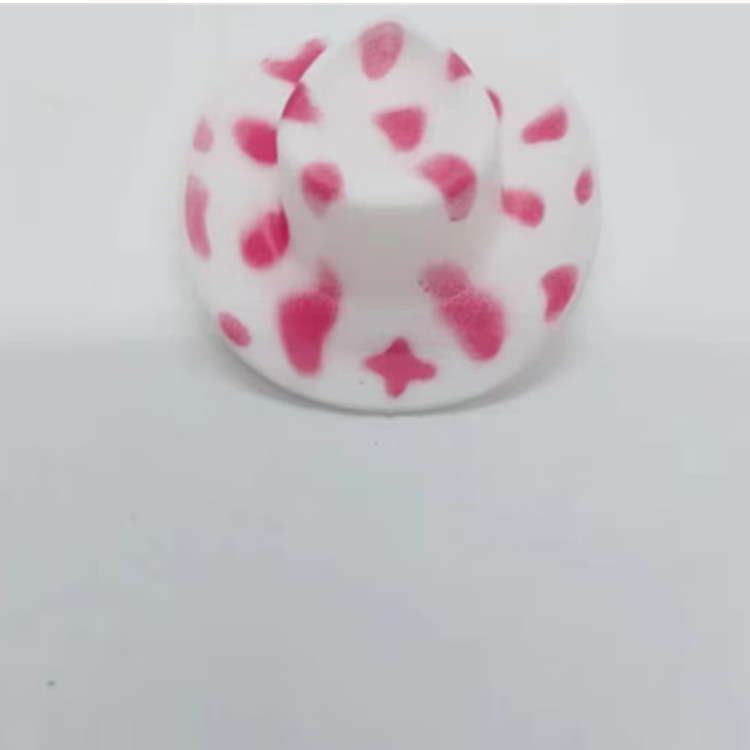 5.4cm mini sombrero accesorios juguetes de vaca sombrero de paja creativo transfronterizo joyería DIY accesorios sombrero de plástico