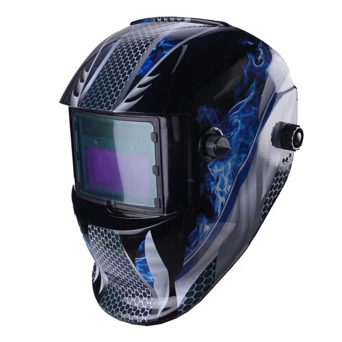 Solar-Powered Auto-Darkening Welding Helmet: High-Intensity Light & Spatter-Resistant, Head-Mounted Protective Mask for Welders