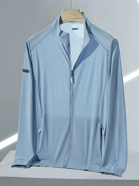 Sunscreen Clothing Men's Summer Anti-UV Ice Silk Sunscreen Shirt Breathable Thin Skin Clothing Women's Sunscreen Clothing Coat Windbreaker