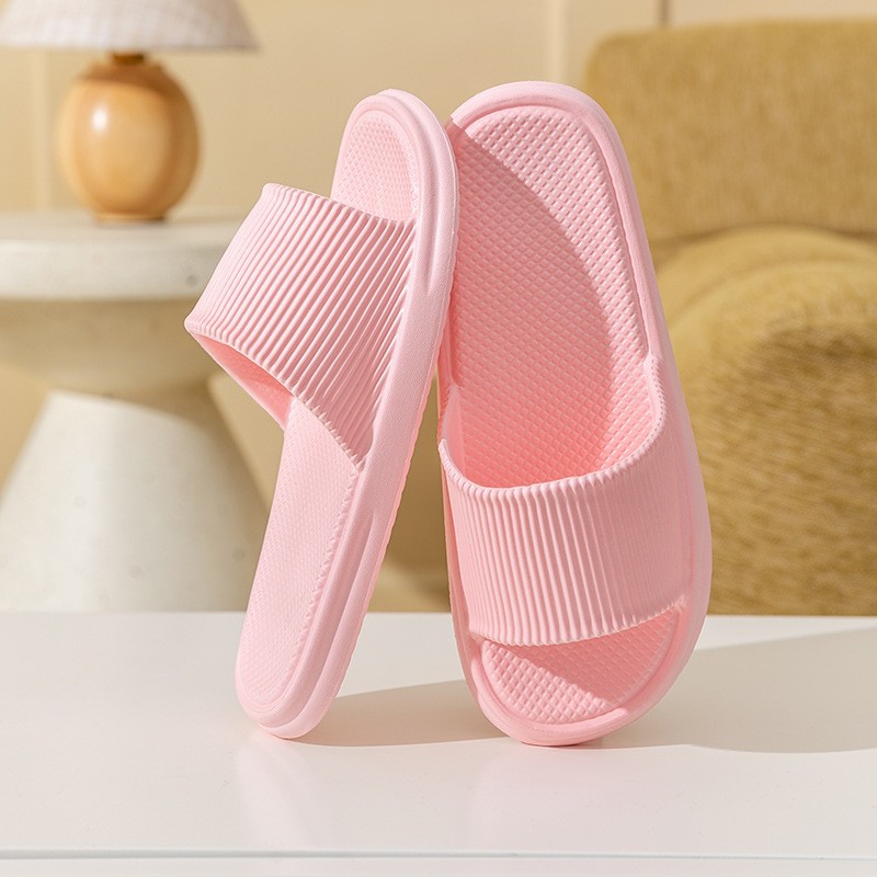 Eva zapatillas de baño casero pisar mierda sensación anti-deslizante anti-odor para hombres en el hogar interior de verano baño mujer PVC