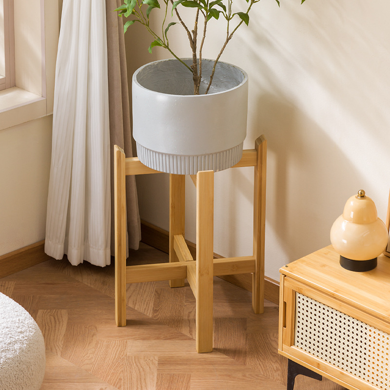 Balcón de la sala de estar estante de piso estante de almacenamiento base de bonsai