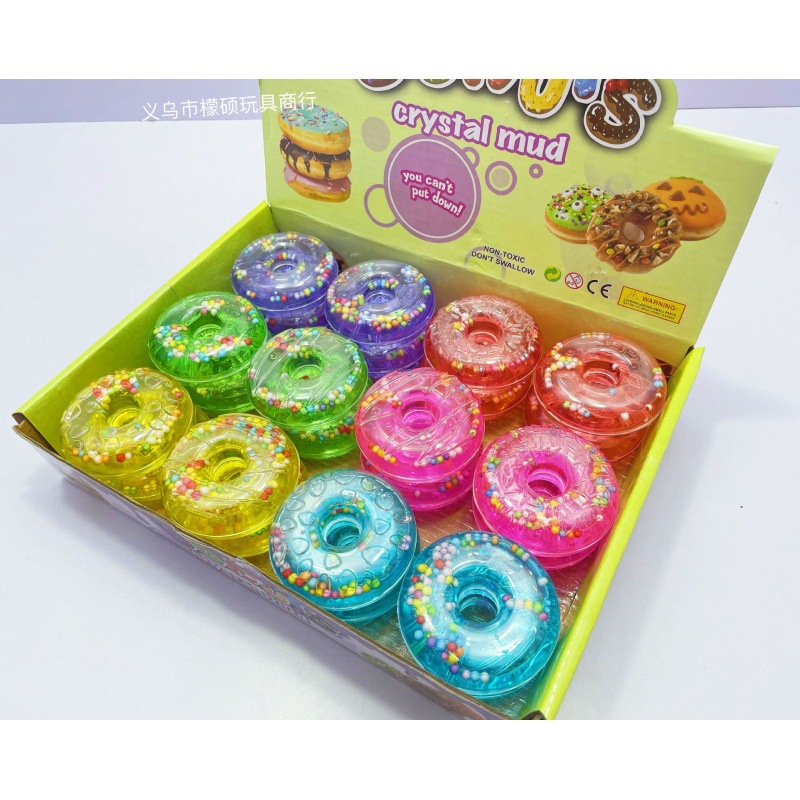 B donut pegamento espumante 24 en alta permeabilidad M pegamento añadiendo perlas de barro cristal piezas de flores Delgado al por mayor y buena venta