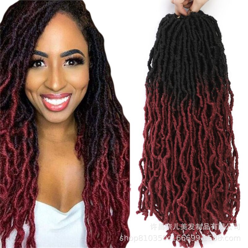 Nu Locs Crochet Hair African Dreadlocks European and American synthetic fiber wigs earthworm curl wigs dreadlocks Nu Locs Crochet Hair African Dreadlocks European and American synthetic fiber wigs earthworm curl wigs dreadlocks