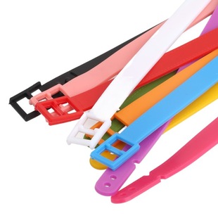 Factory spot pvc soft rubber creative color belt luggage tag lanyard multi-color optional support order color system