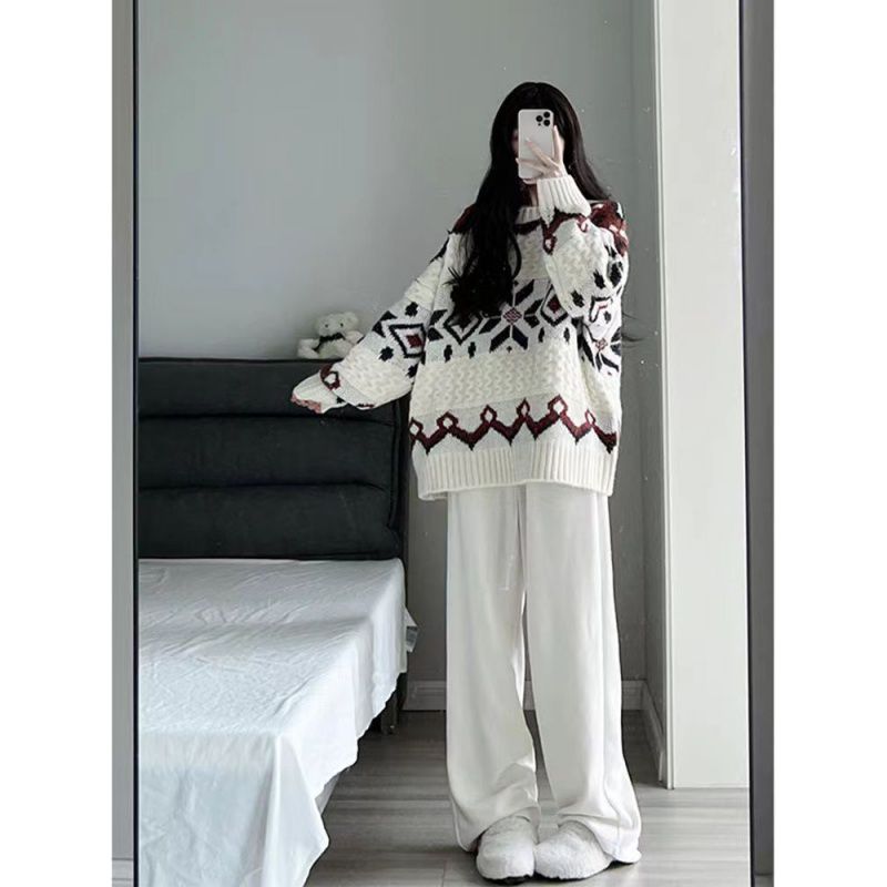 Demi-season knitted sweater
