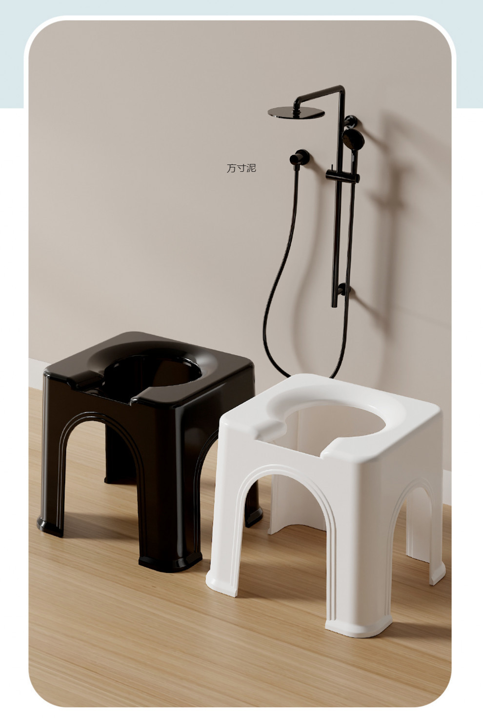Toilet stool, thickened adult sitting chair, mobile and convenient, wholesale of children's, elderly and pregnant women's toilets Specification drawing