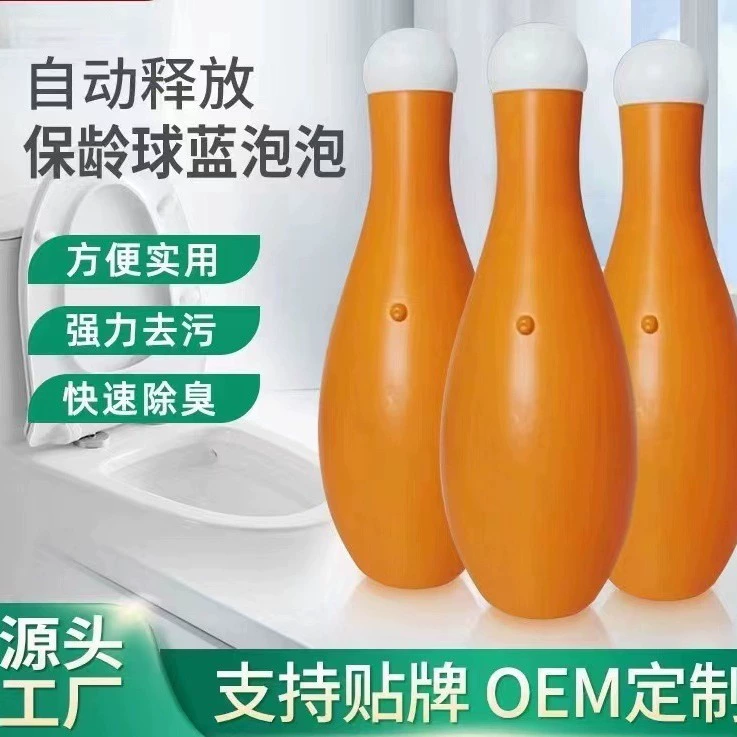 Очиститель туалета боулинга Дезодорант туалета с синим пузырем Бытовой аромат Удаление накипи Дезодорант Чистящая жидкость