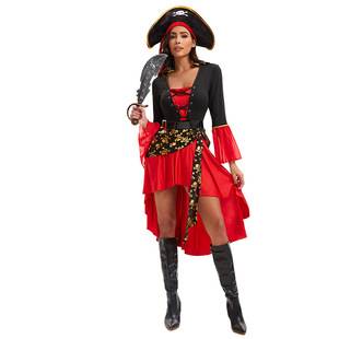 European and American New Halloween Female Pirate Cosplay Stage Performance Costume Pirates of the Caribbean Masquerade Costume
