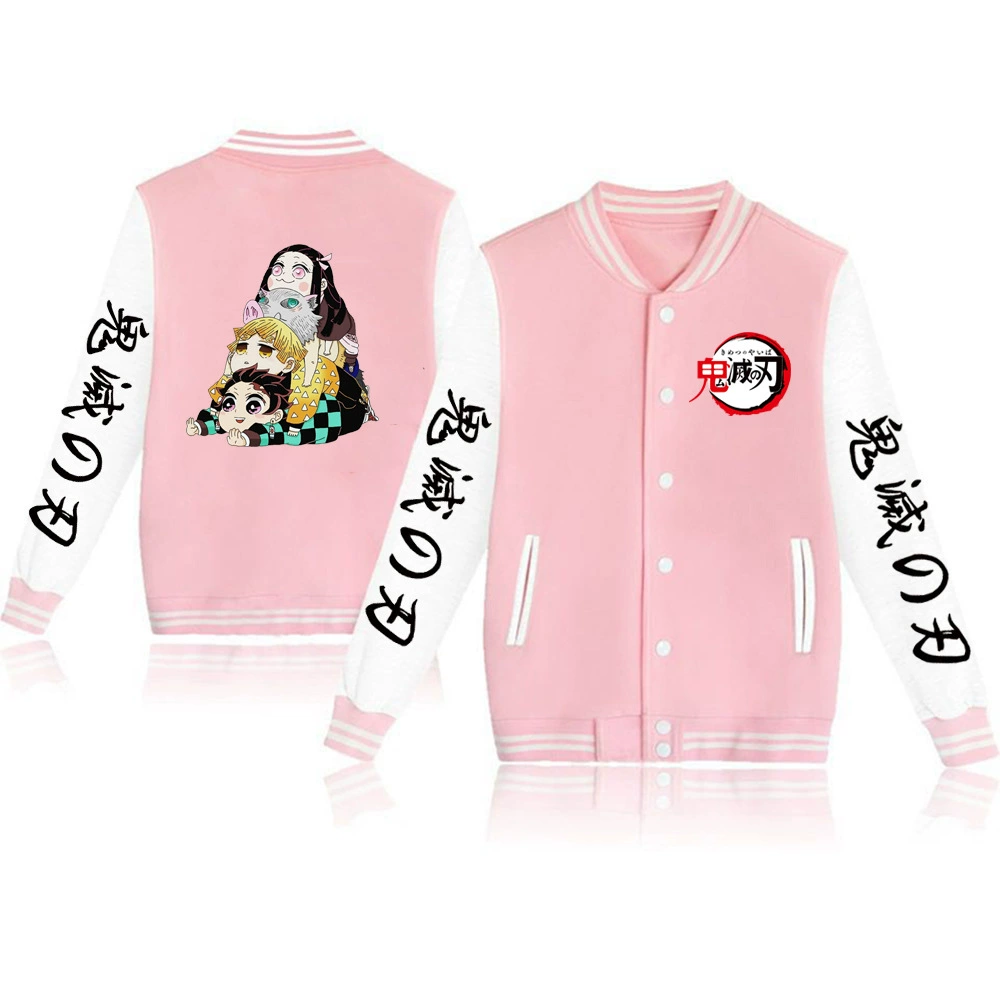 Худи-пиджак в стиле бейсбольной формы «Истребитель демонов» Кёдзуро Рэнгоку, куртка «Призрачный убийца клинка», осенняя