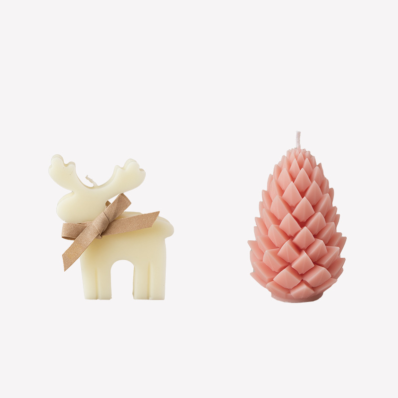 Ventas al por mayor calientes de renos pinos en forma de frasa de incienso adornos decorativos acompañantes regalo conjunto de caja de regalo de alto nivel