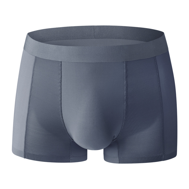 Pantalones interiores de hombre, pantalones interiores de hielo de verano, pantalones interiores de cintura delgada transpirables sin marcas de hielo, pantalones interiores de suministro transfronterizo para hombres