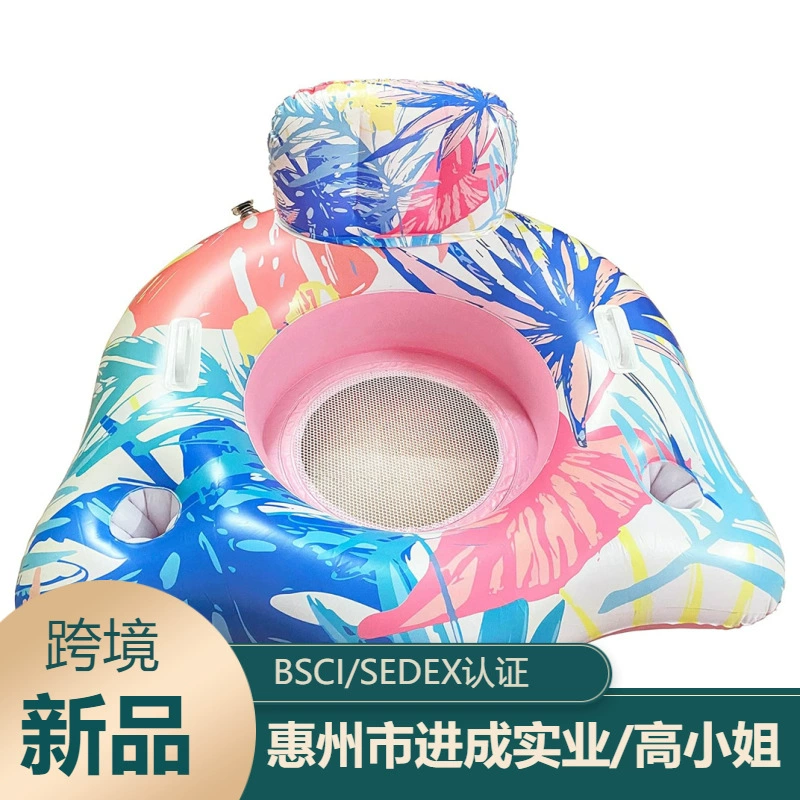 Производитель поставляет водную надувную светящуюся весну для бассейна для взрослых плавательный круг сетчатый гамак светодиодный светящийся ночной круг