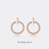 Universal fashionable earrings, design silver needle, Korean style, internet celebrity, Chanel style, trend of season