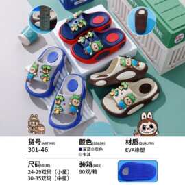 2025新款EVA儿童拖鞋男女童卡通防滑软底凉拖夏季宝宝家居洞洞鞋