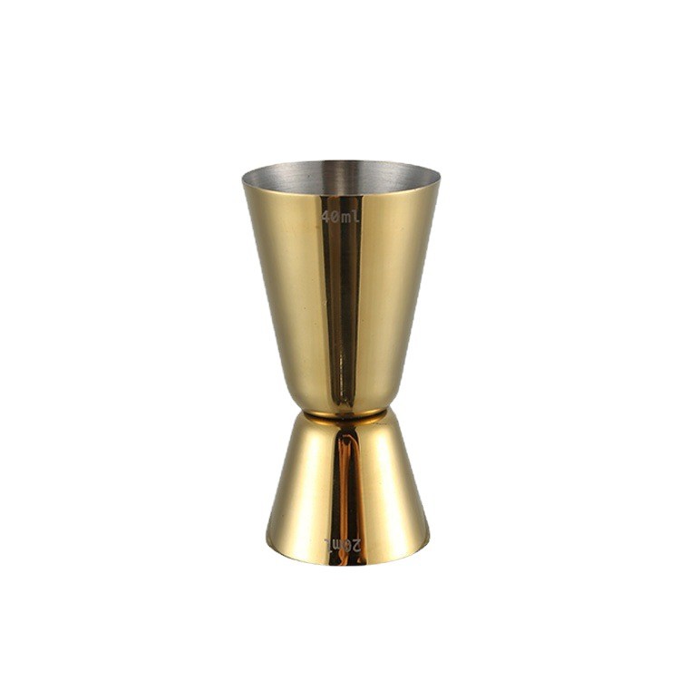 Taza medidora de doble cabeza de acero inoxidable 304, taza medidora de onzas, medidor de licor, taza mezcladora de bar, taza para cócteles, uso doméstico para barman