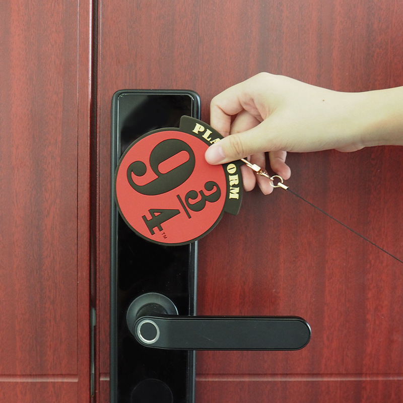 Warner Bros. Genuine Harry Potter Platform 9&frac34; Station Card Holder with Telescoping Cord, Metal Clip, Silicone Card Sleeve, and ID Holder