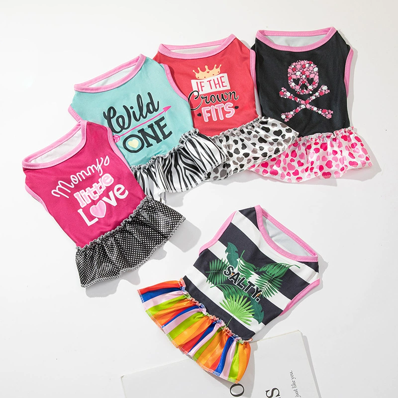 SOURCE Factory одежда для домашних животных щенок Милая юбка с принтом собака мультфильм юбка одежда для домашних животных Одежда для щенков