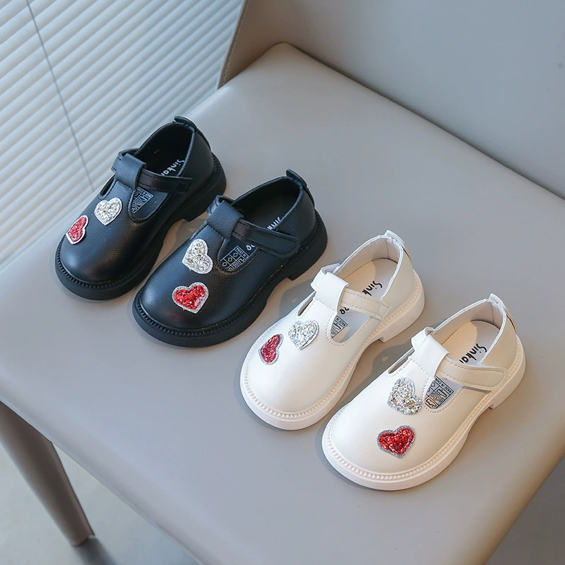 Корейская обувь принцессы, весенне-осенний новый стиль, маленькие кожаные туфли для девочек, модные удобные нишевые туфли на мягкой подошве для девочек