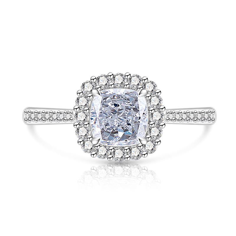 Prinzessin-ring Mit Edelstein Und Diamanten In Gold-optik_voghion.com