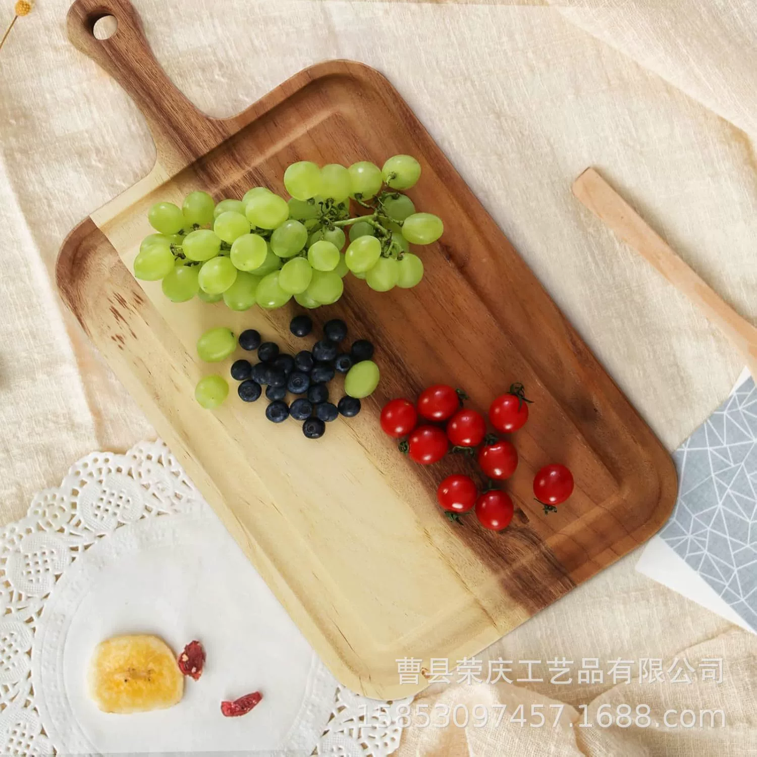 Акация Древесная доска для приготовления сыра с ручкой разделочная доска Кухонная разделочная доска Мясной хлеб фрукты и овощи поднос