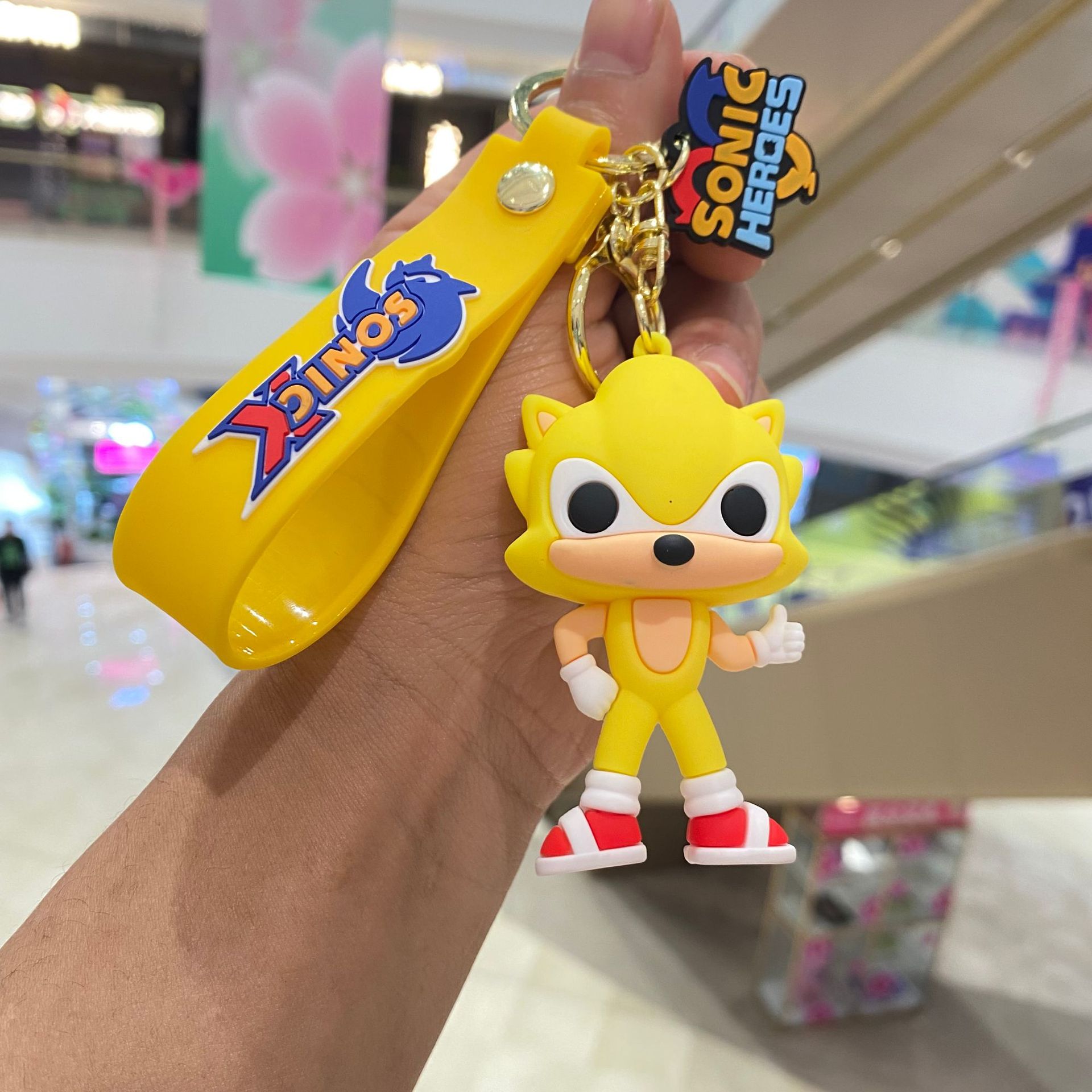 Nueva velocidad variable Sonic muñeca llavero colgante de dibujos animados anime muñeca llavero joyería regalo al por mayor
